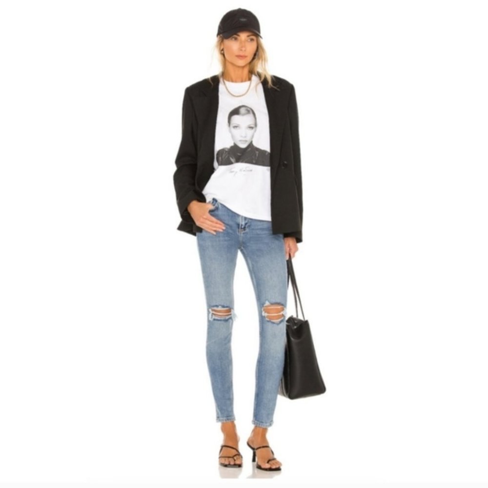 Anine Bing Gabe Mid Rise Ankle Skinny Jeans 28 NWT - Picture 2 of 11